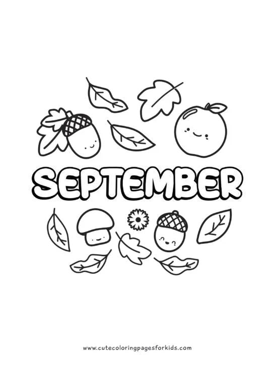 September Coloring Pages Free Printables For Kids Kindergarten September Coloring Pages Free Printables For Kids Kindergarten