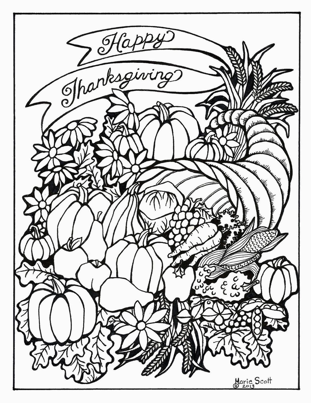 Free Printable Thanksgiving Coloring Pages For Adults Free Printable Thanksgiving Coloring Pages For Adults