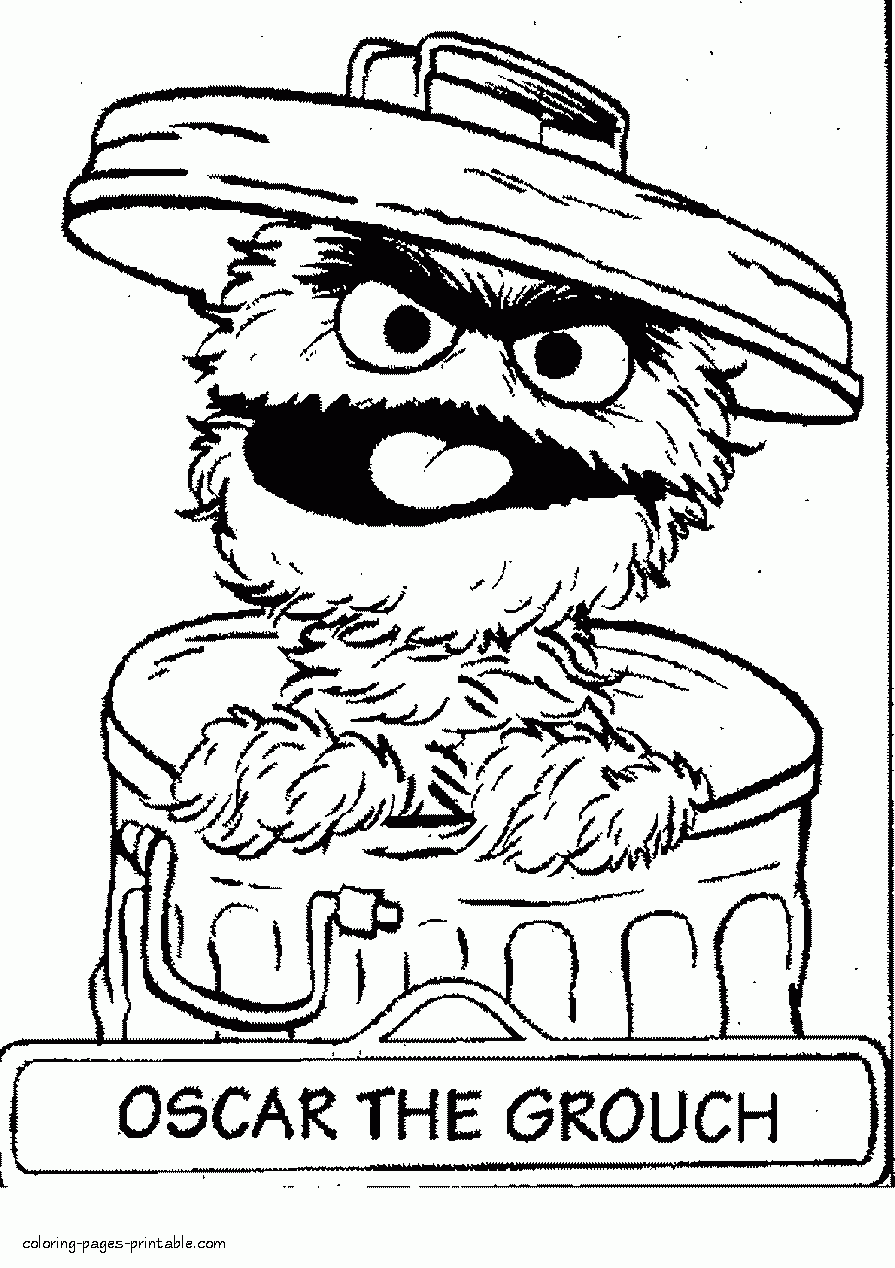 Sesame Street Color Pages Printable