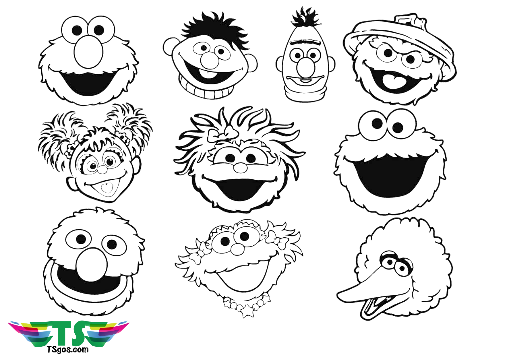 Coloring Pages Sesame Street Printable Coloring Pages Sesame Street Printable