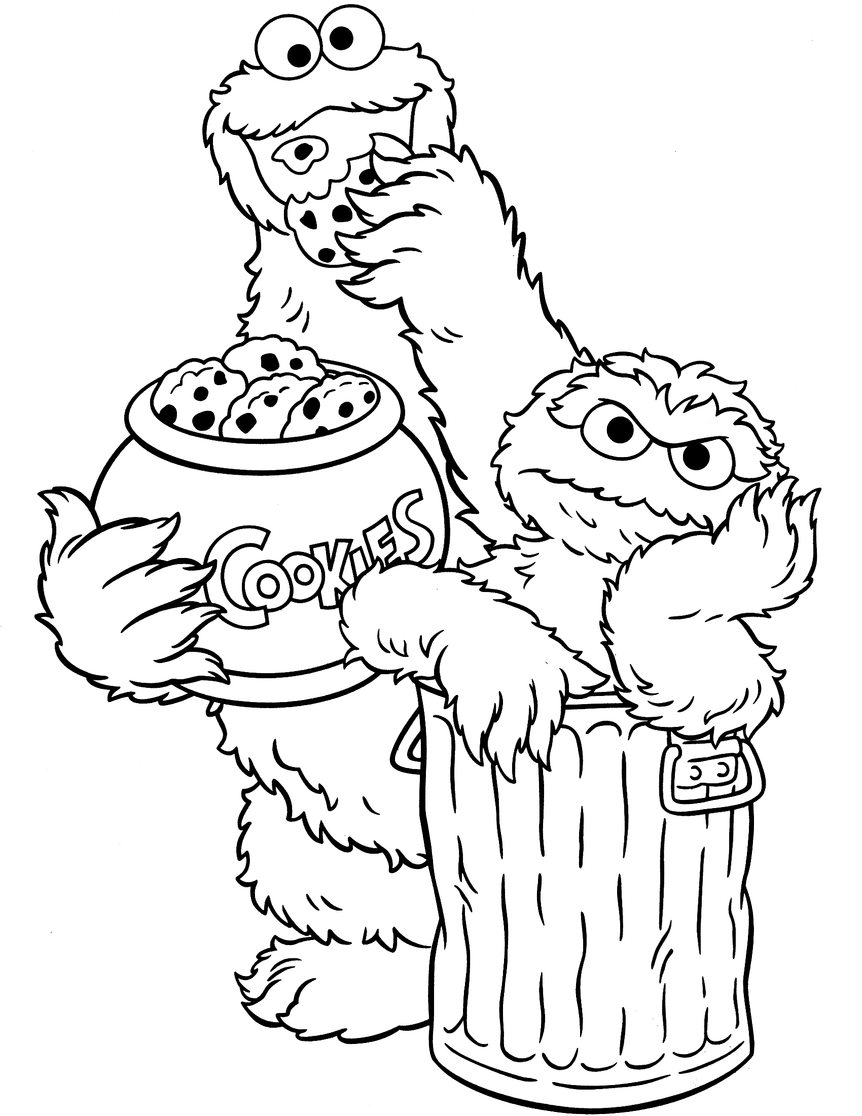 Sesame Street Halloween Coloring Pages At GetColorings Free