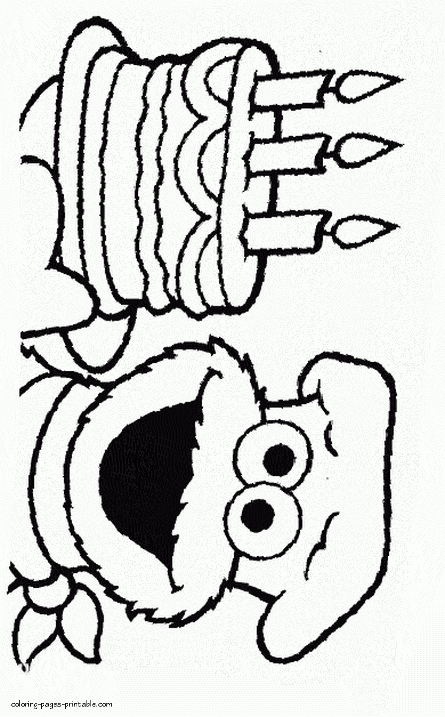 Sesame Street Monsters Coloring Page Sesame Street Monsters Coloring Page