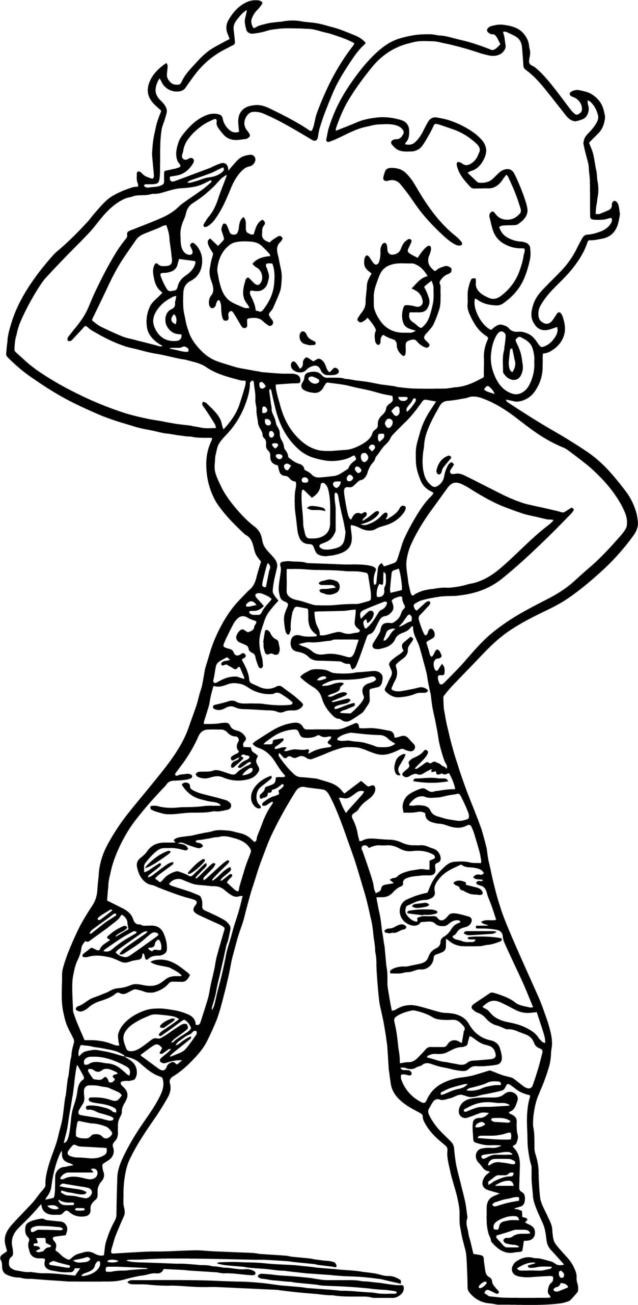 Betty Boop Printable Coloring Pages Betty Boop Printable Coloring Pages