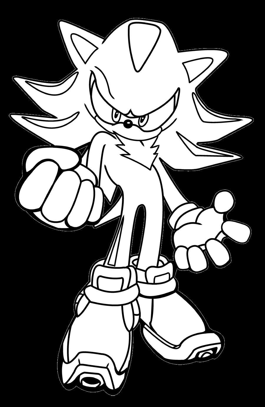 Shadow Hedgehog Coloring Page