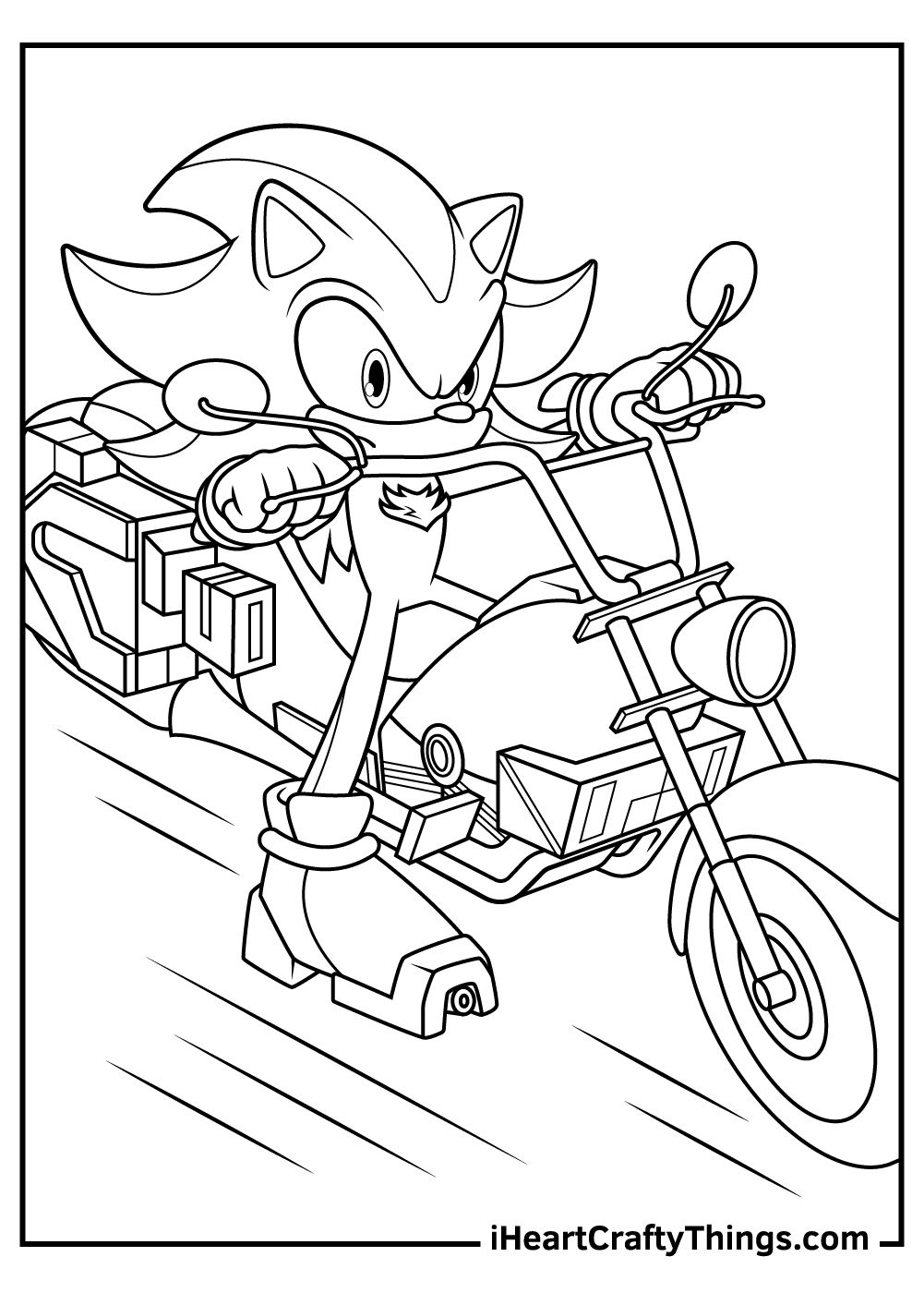 Shadow The Hedgehog Coloring Pages Hedgehog Colors Cartoon Coloring