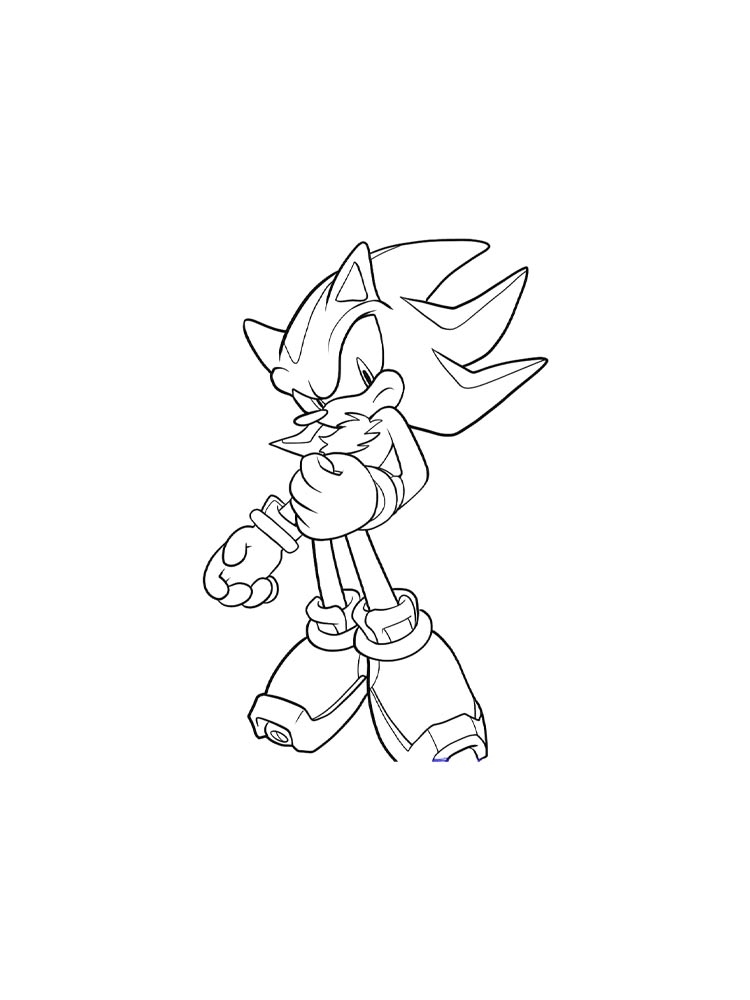 Shadow The Hedgehog Printable Coloring Pages Shadow The Hedgehog Printable Coloring Pages