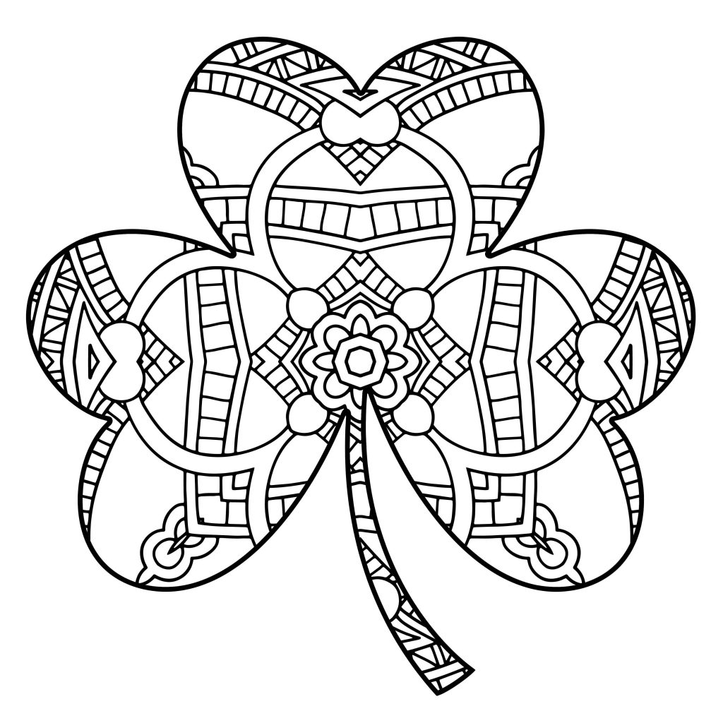 Shamrock Coloring Pages Printable