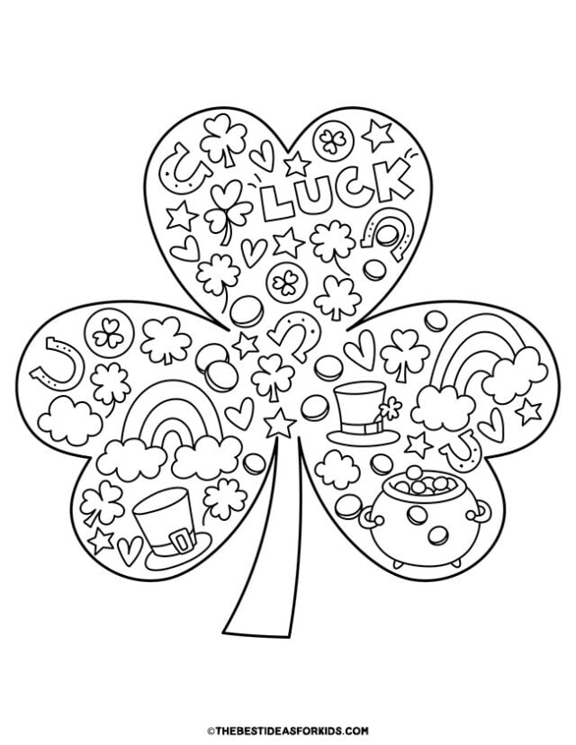 Shamrock Coloring Pages Free Printables The Best Ideas For Kids