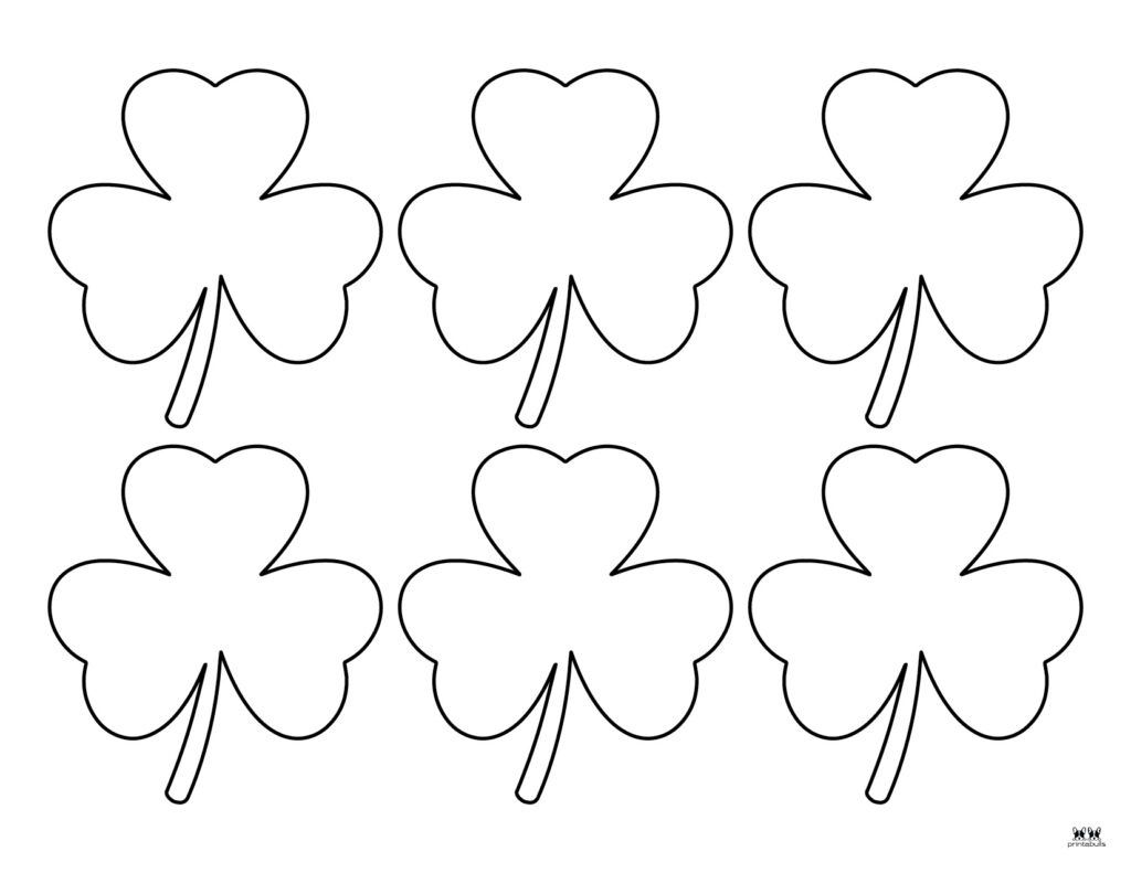 Shamrock Printable Coloring Pages Shamrock Printable Coloring Pages