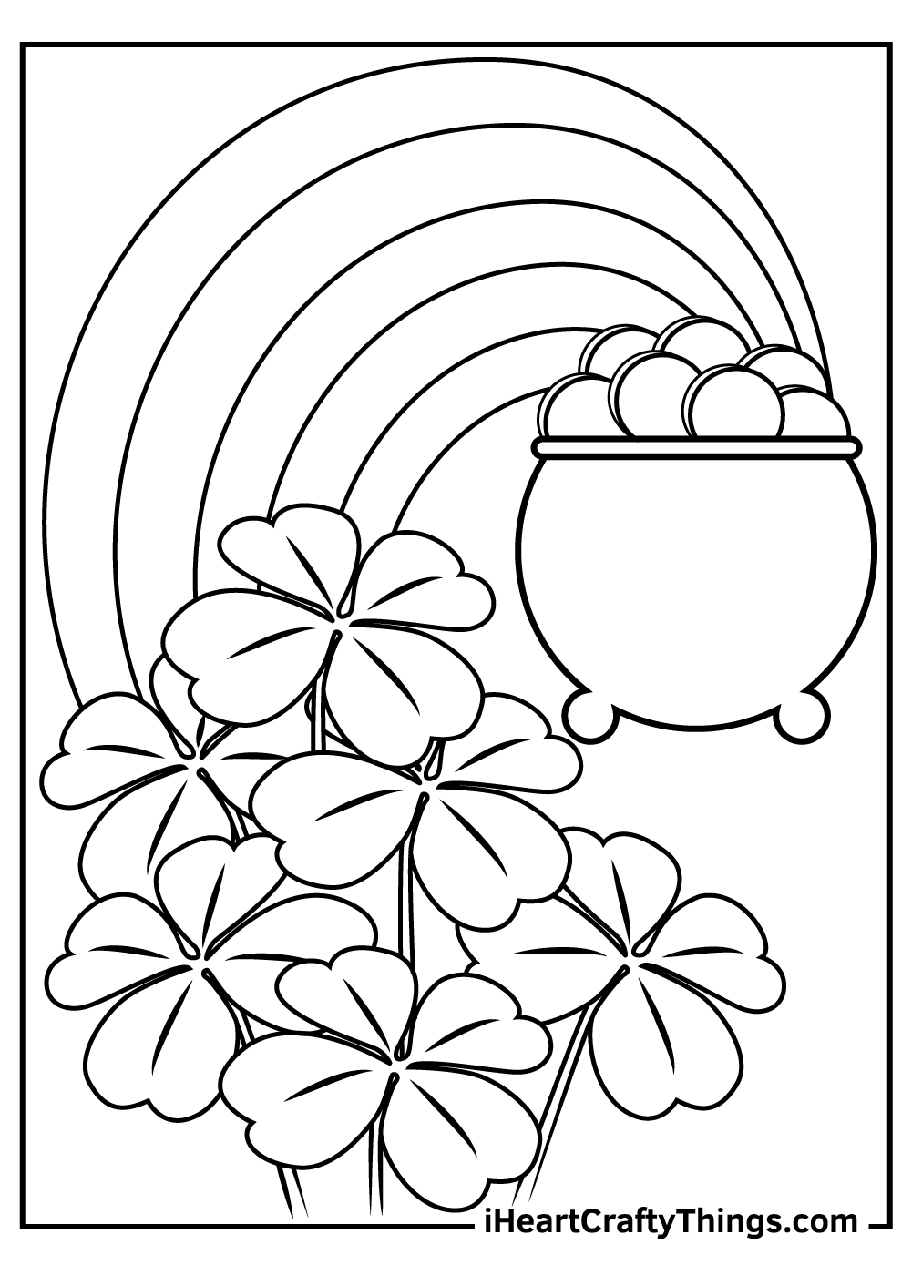 Shamrocks Coloring Pages Printable Shamrocks Coloring Pages Printable