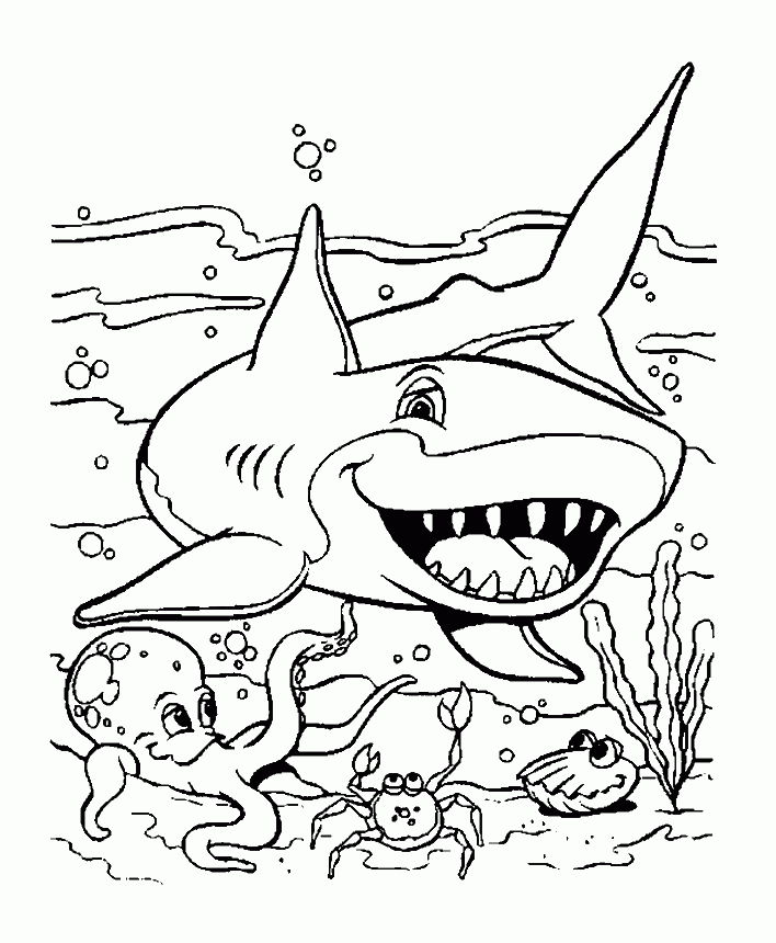 Shark Coloring Page
