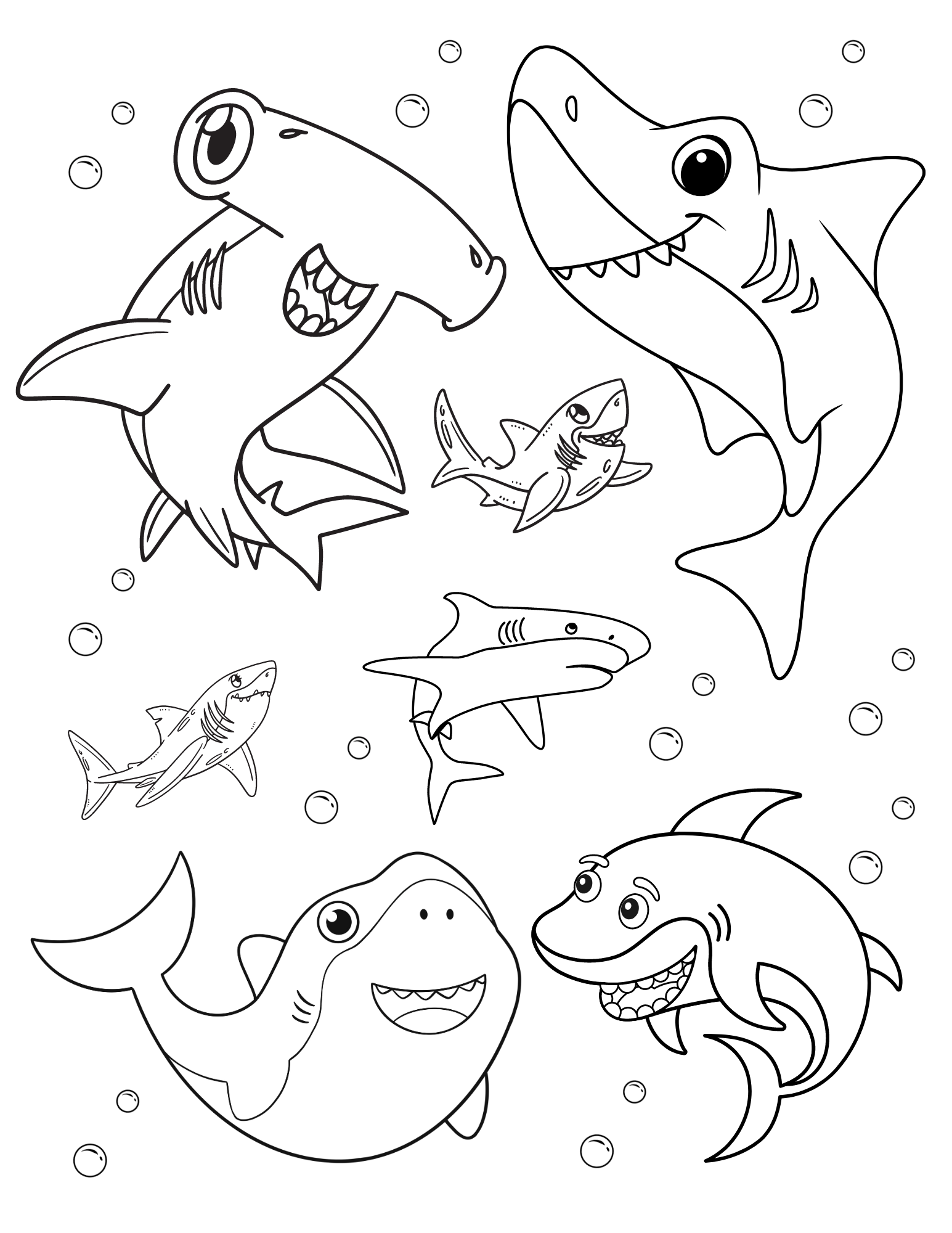 Shark Coloring Pages