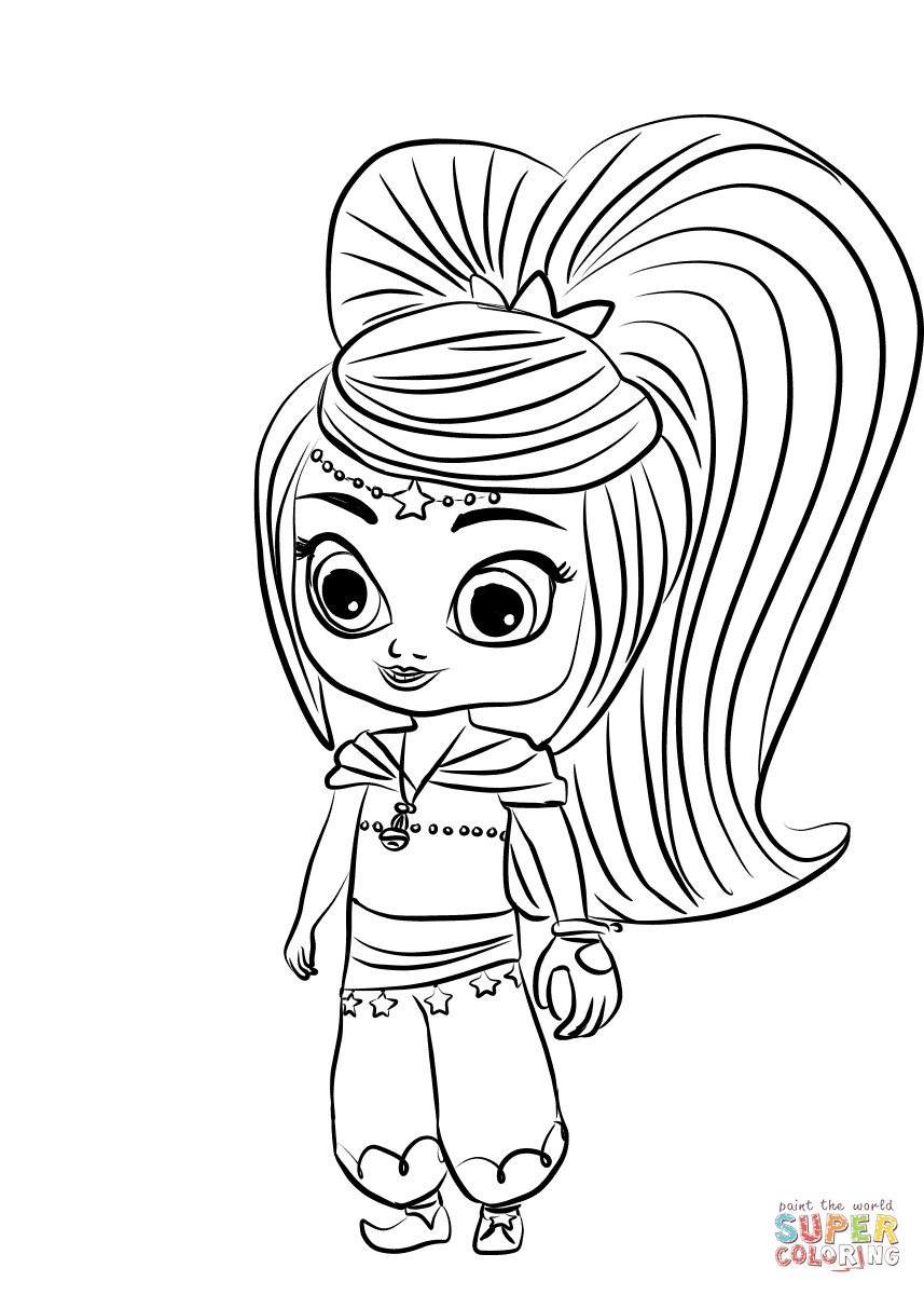Shimmer And Shine Coloring Pages At GetColorings Free Printable