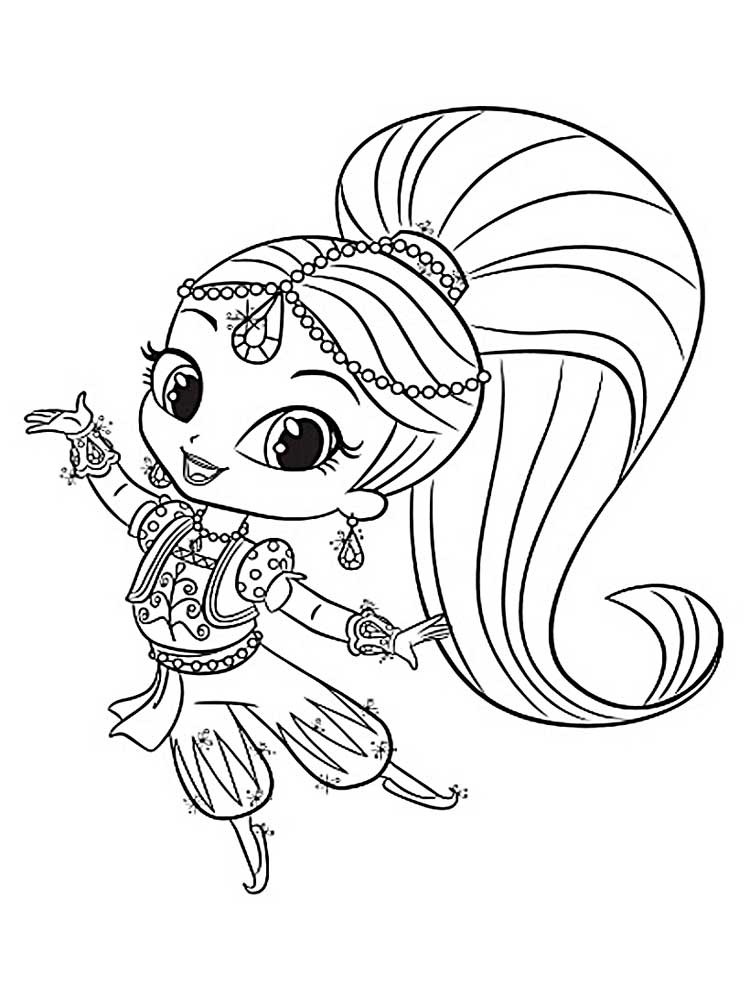 Shimmer And Shine Coloring Pages Best Coloring Pages For Kids Shimmer And Shine Coloring Pages Best Coloring Pages For Kids