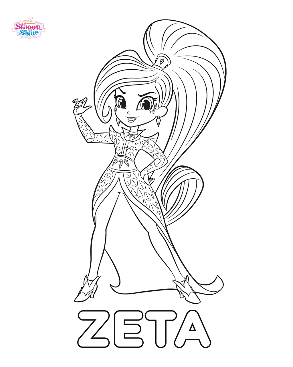 Shimmer And Shine Coloring Pages Best Coloring Pages For Kids Shimmer And Shine Coloring Pages Best Coloring Pages For Kids