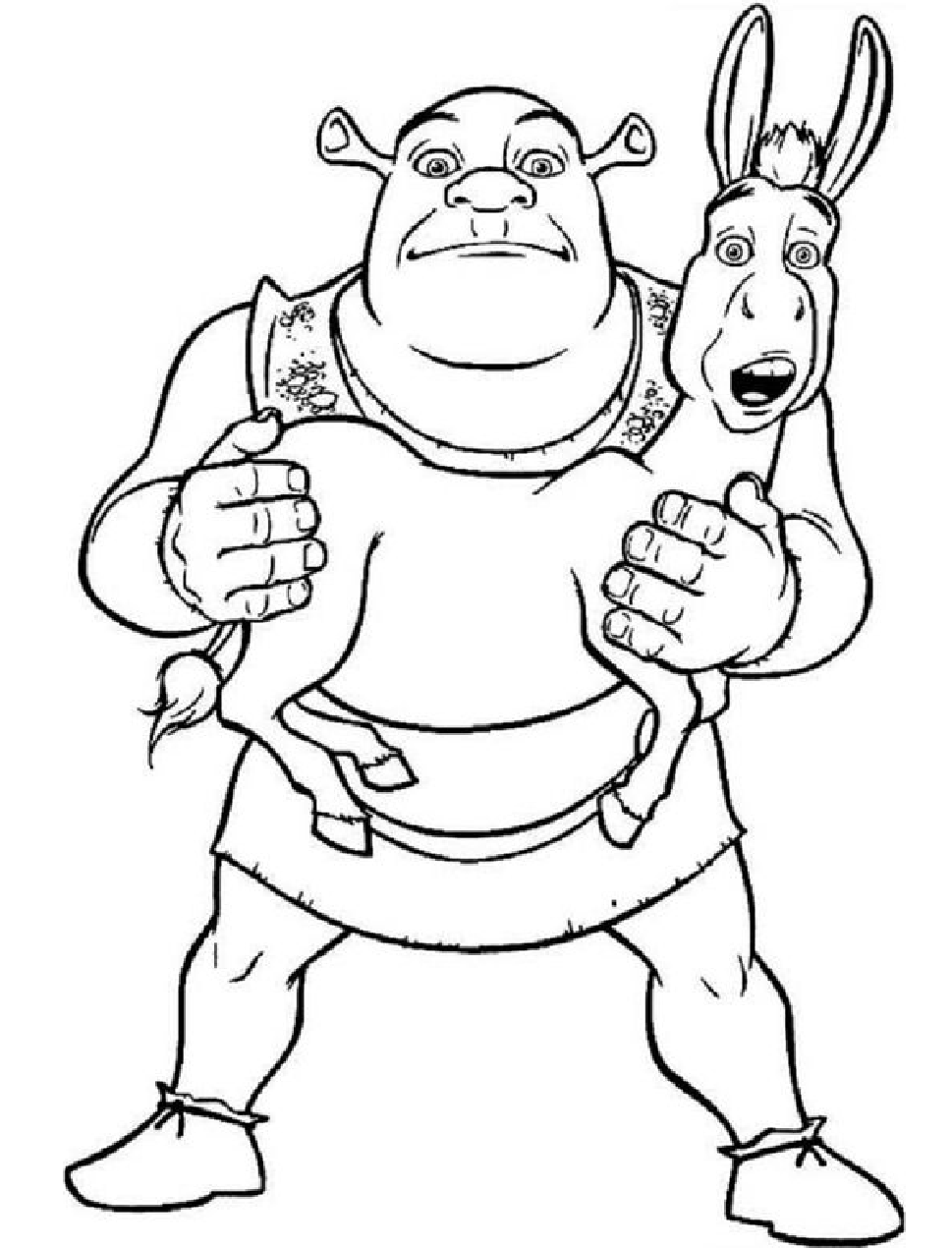 Shrek Characters Coloring Pages Shrek Characters Coloring Pages