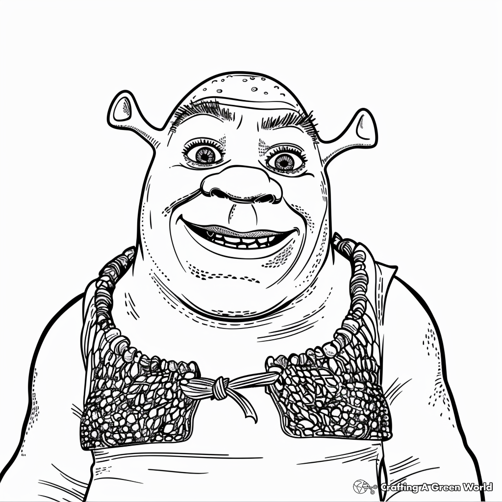 Printable Shrek Coloring Pages