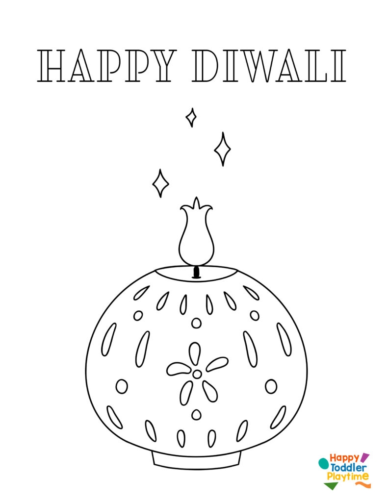 Shubh Diwali Coloring Pages For Children Shubh Diwali Coloring Pages For Children