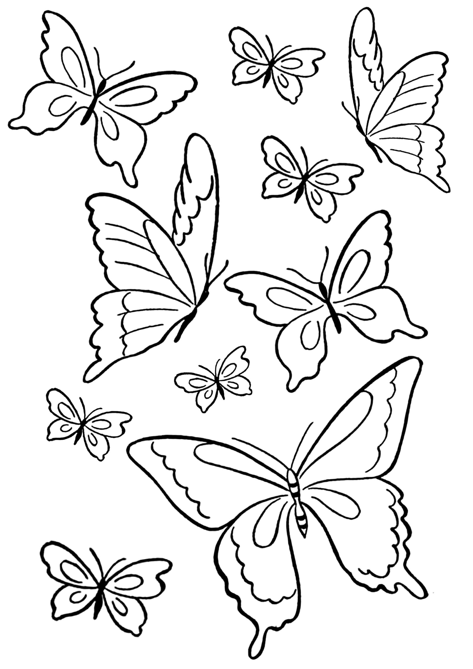 Printable Coloring Pages Of Butterflies Printable Coloring Pages Of Butterflies