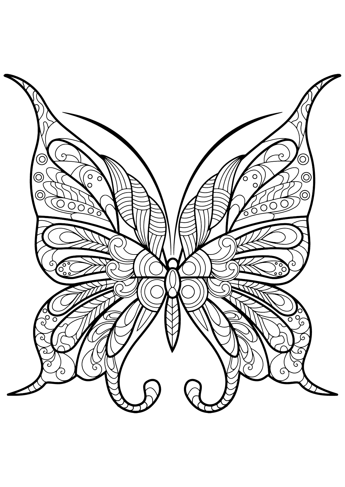 Simple Butterfly Coloring Pages Recipesdrop Simple Butterfly Coloring Pages Recipesdrop