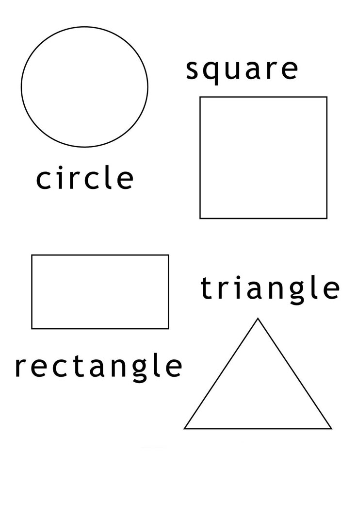 Simple Coloring Pages Shapes