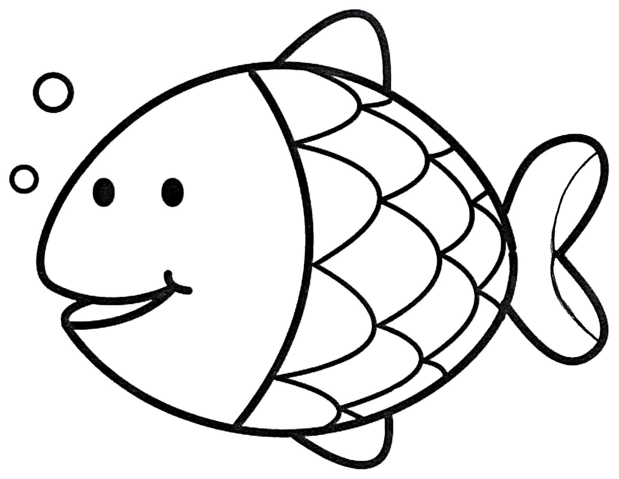 Simple Fish Coloring Pages Coloring Home Simple Fish Coloring Pages Coloring Home