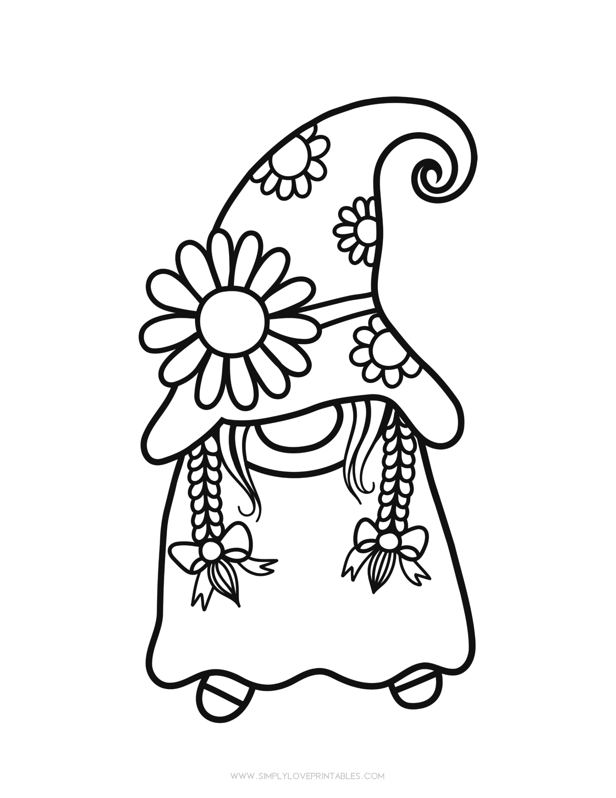 Gnome Coloring Pages Free Printable Gnome Coloring Pages Free Printable