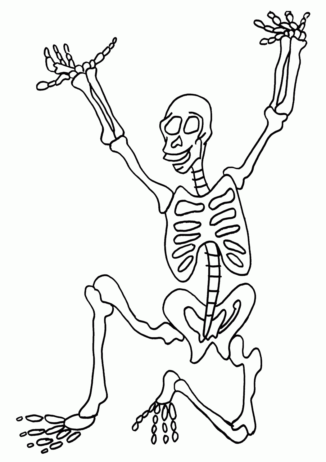 Skeleton Printable Coloring Pages Skeleton Printable Coloring Pages