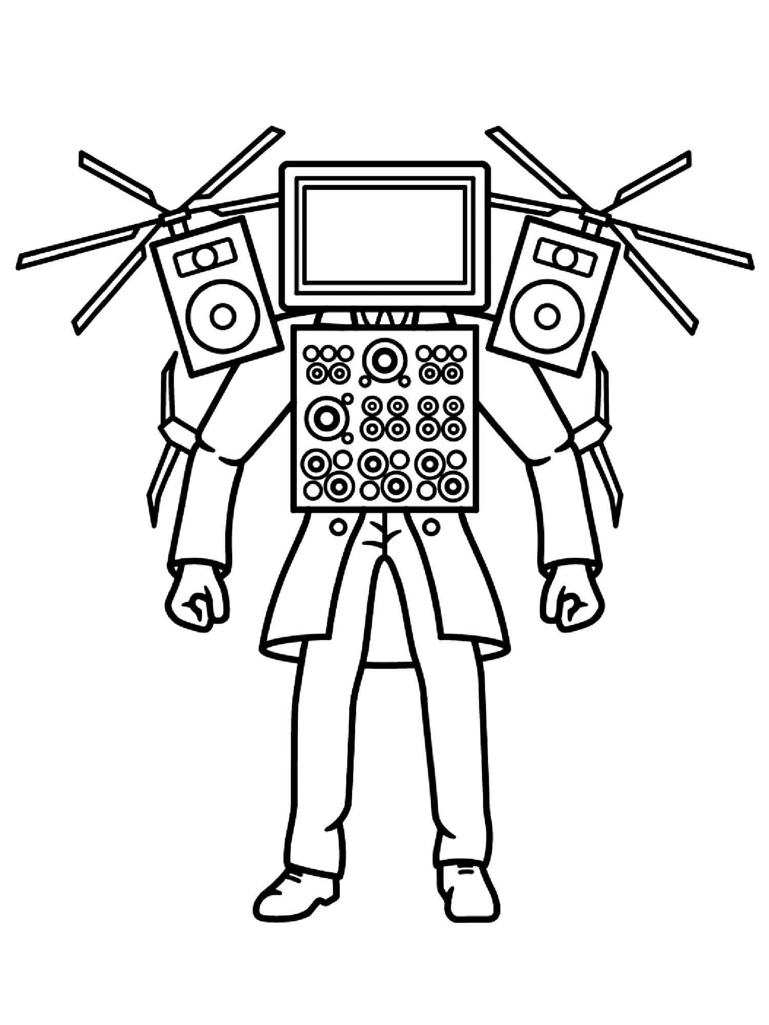 Skibidi Toilet Coloring Pages Skibidi Toilet Coloring Pages