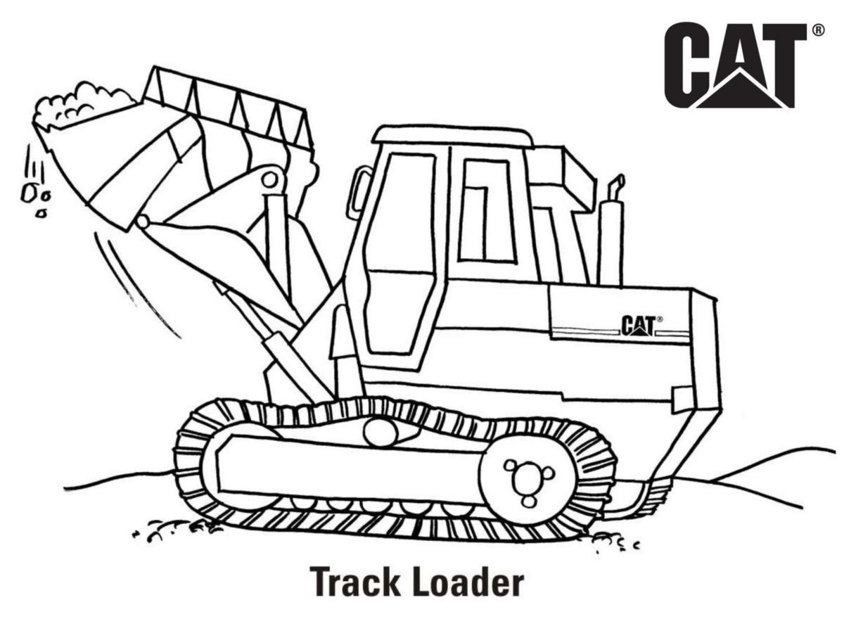 Printable Skid Loader Coloring Pages Printable Skid Loader Coloring Pages
