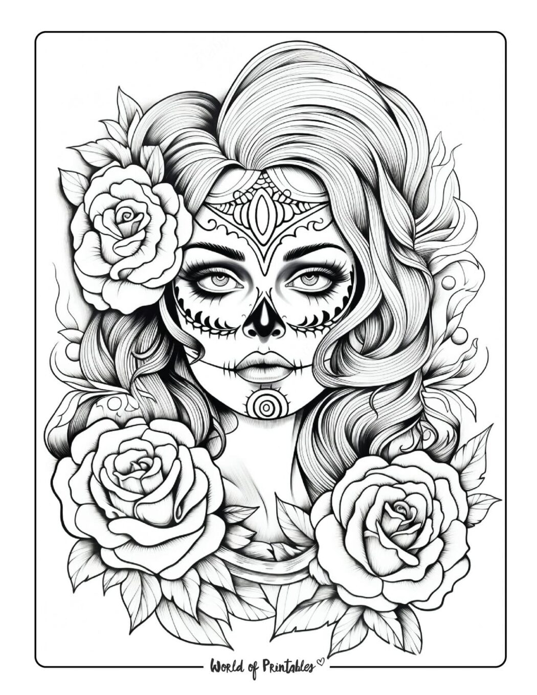 Skull Coloring Pages World Of Printables Skull Coloring Pages World Of Printables