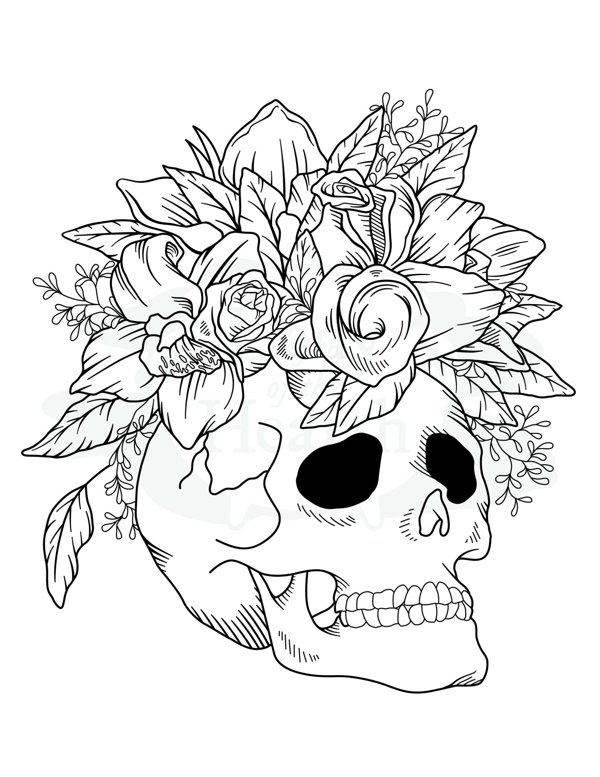 Skull Coloring Pages Printable Pdf Skull Coloring Pages Printable Pdf