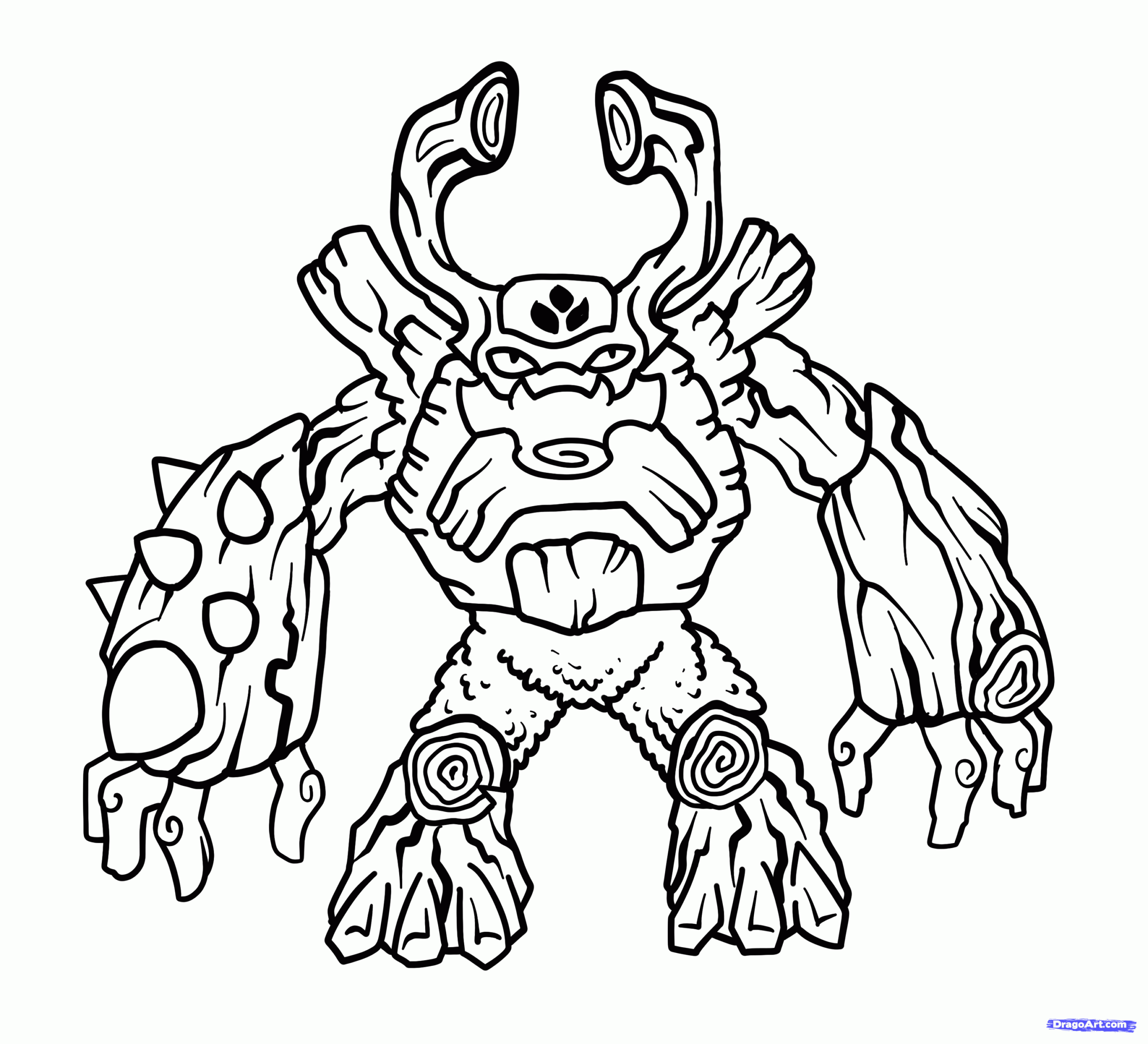 Skylander Printable Coloring Pages