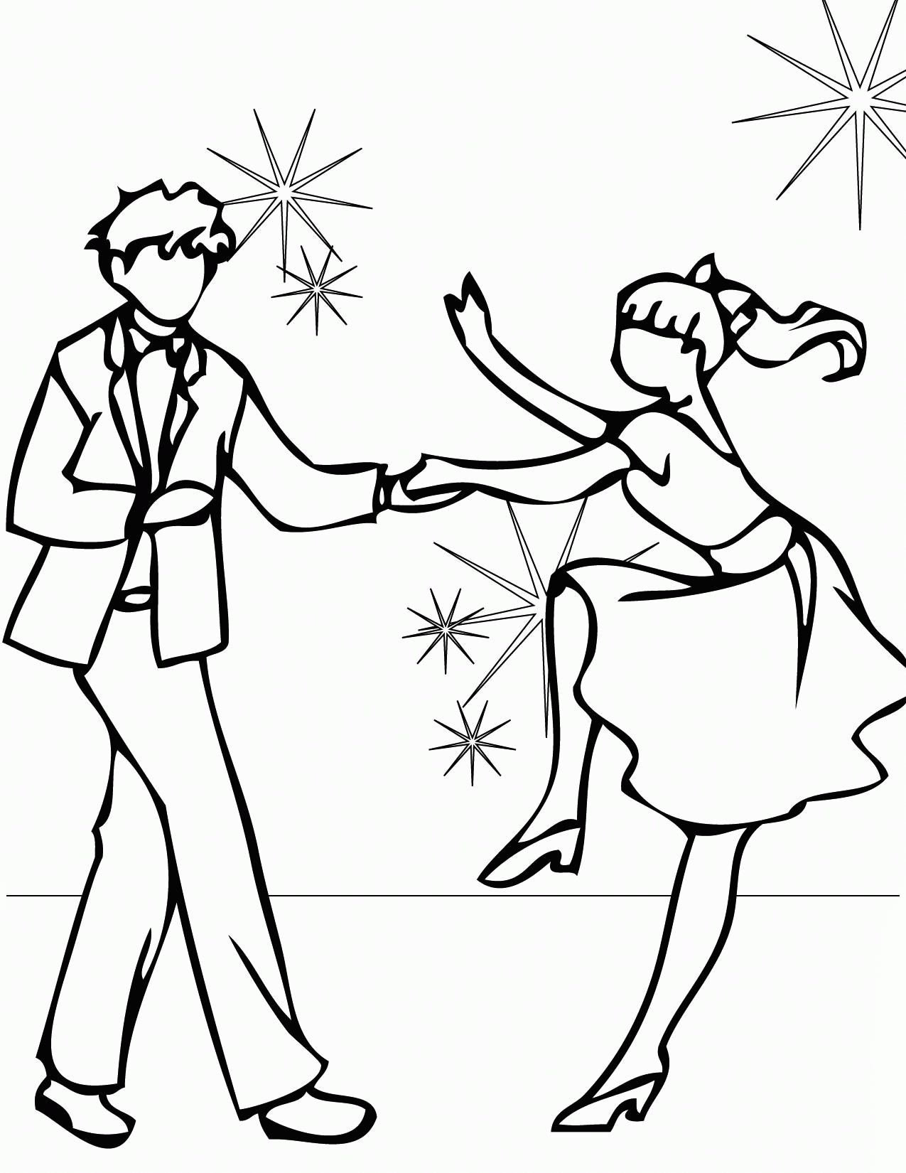 Slashcasual Dancing Coloring Pages Slashcasual Dancing Coloring Pages