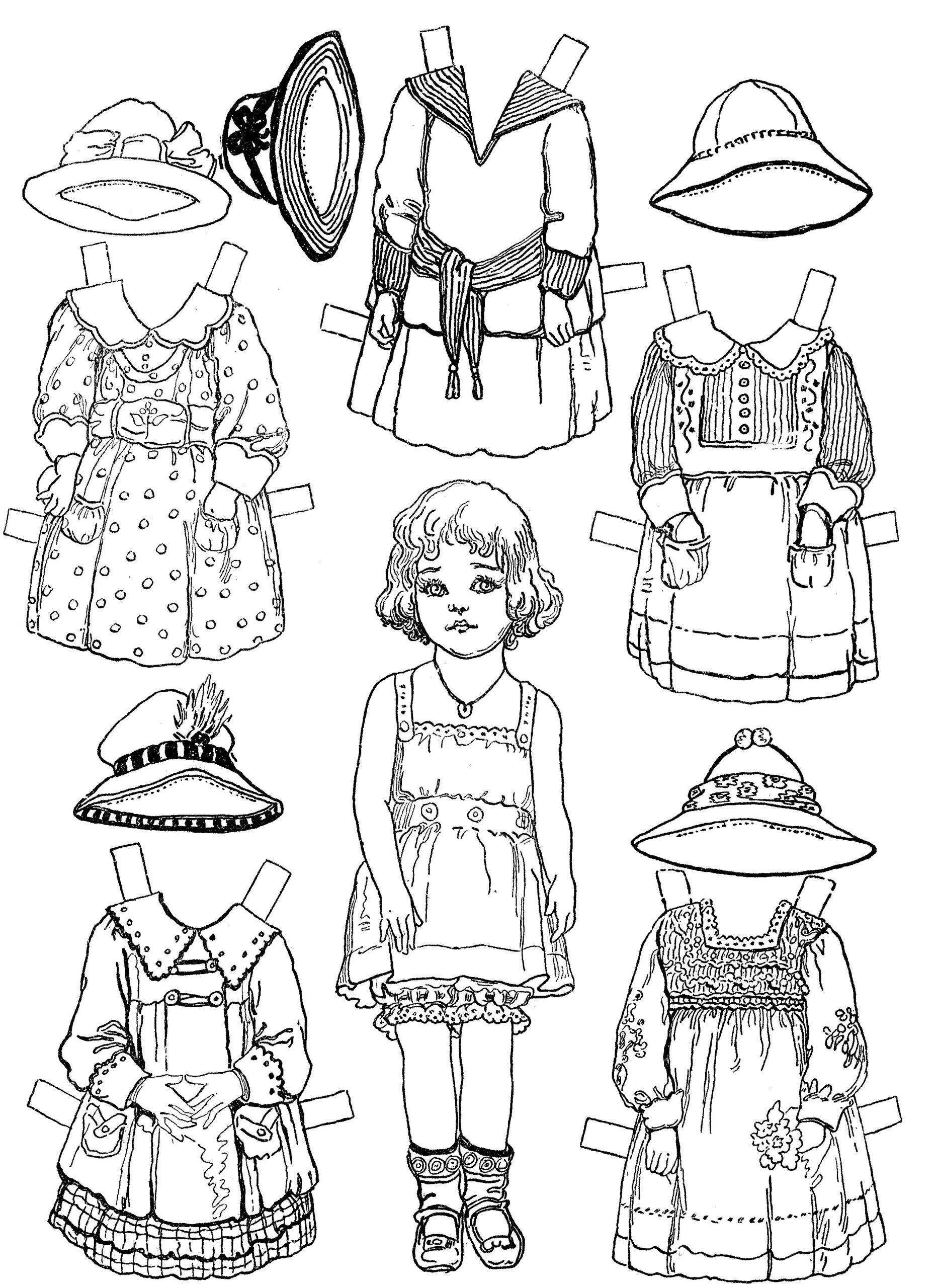 Slashcasual Paper Doll Coloring Pages Slashcasual Paper Doll Coloring Pages