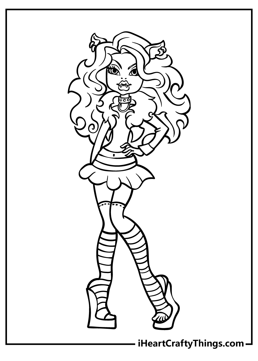 Small Monster High Coloring Pages Small Monster High Coloring Pages