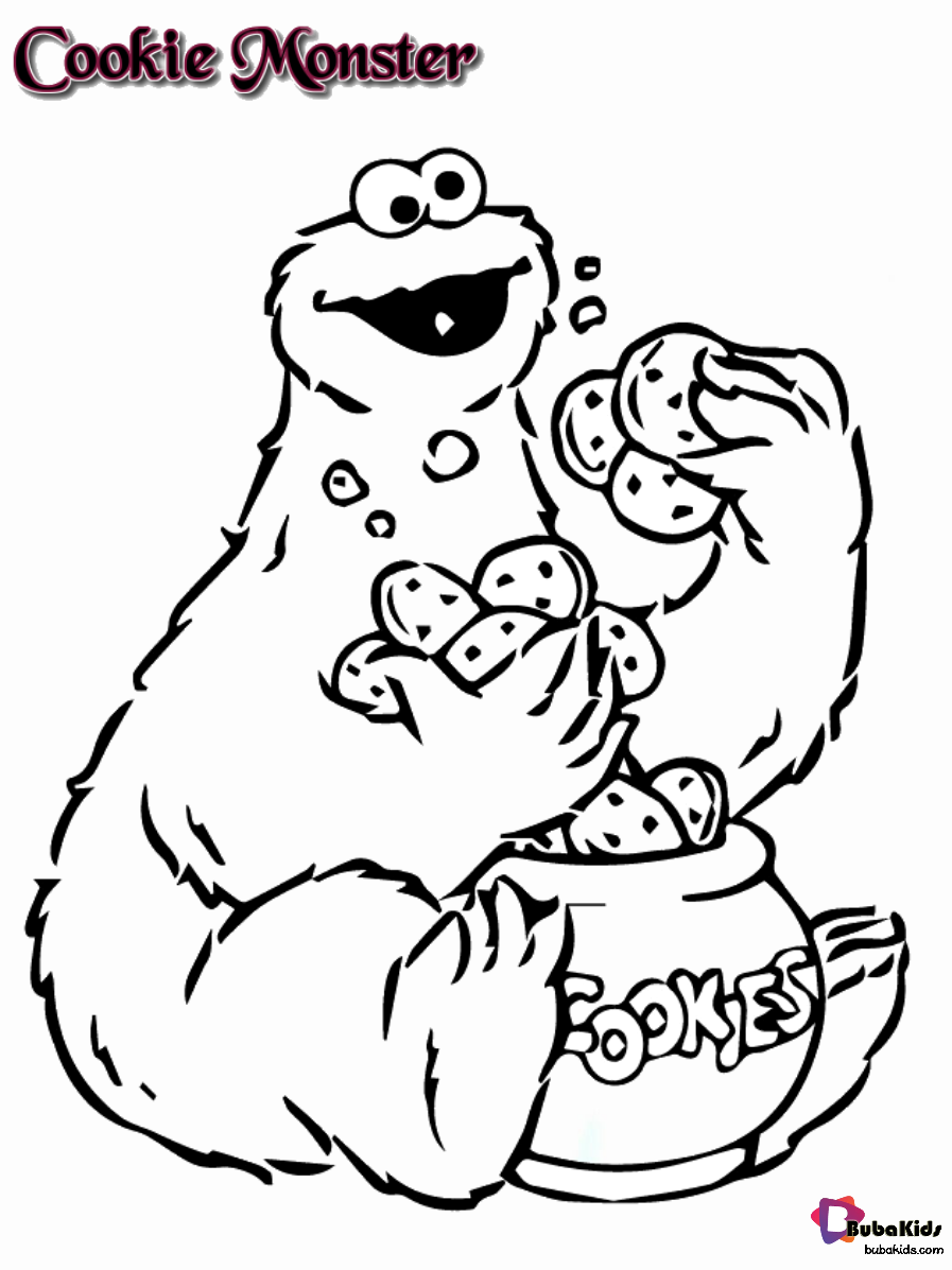 Smart Cookie Monster Coloring Pages Printable Space Smart Cookie Monster Coloring Pages Printable Space