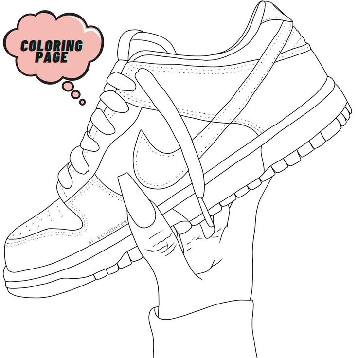 Nike Shoes Coloring Pages Printable Nike Shoes Coloring Pages Printable