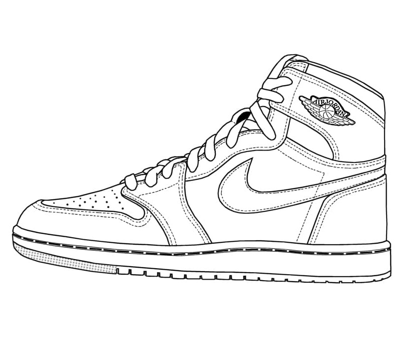 Sneaker Coloring Pages Coloring Home