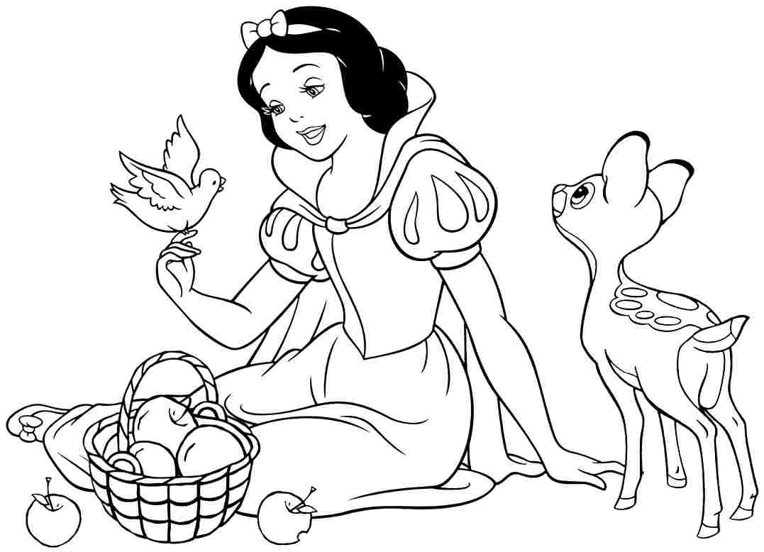 Snow White Coloring Printable