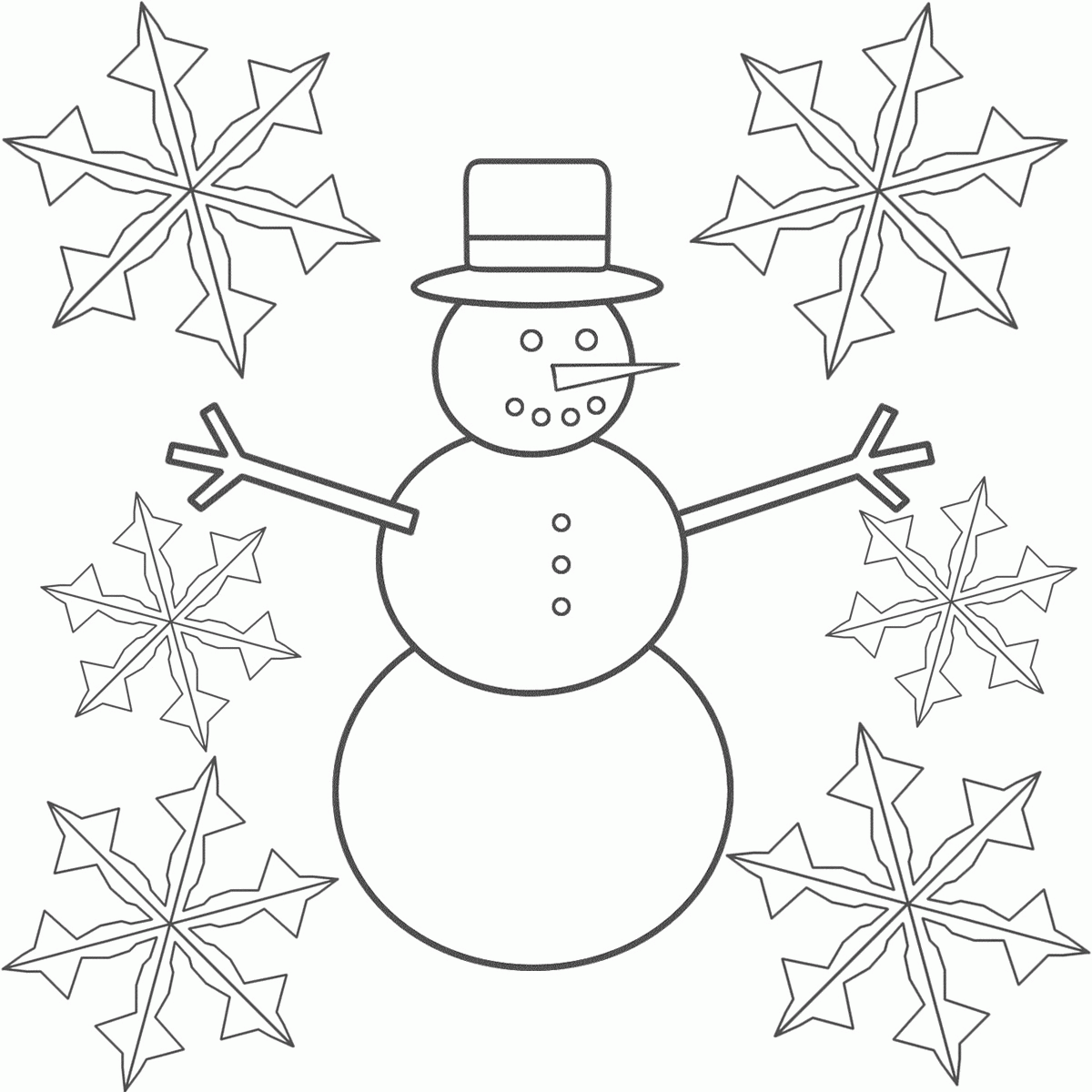 Snowflake Coloring Pages Printable Snowflake Coloring Pages Printable