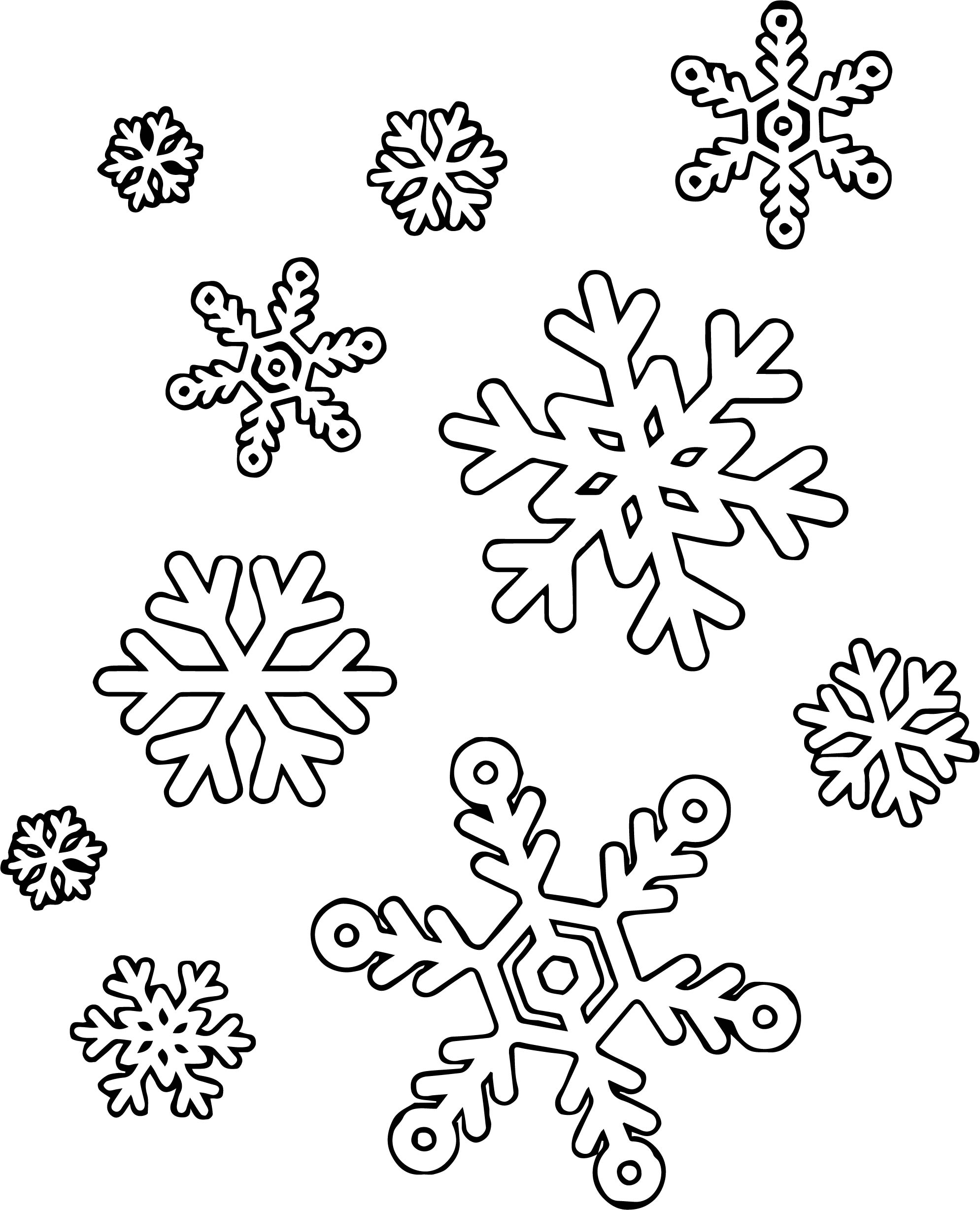 Snowflake Coloring Pages Printable Snowflake Coloring Pages Printable