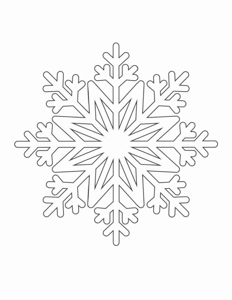 Snowflakes Coloring Pages Printable Snowflakes Coloring Pages Printable