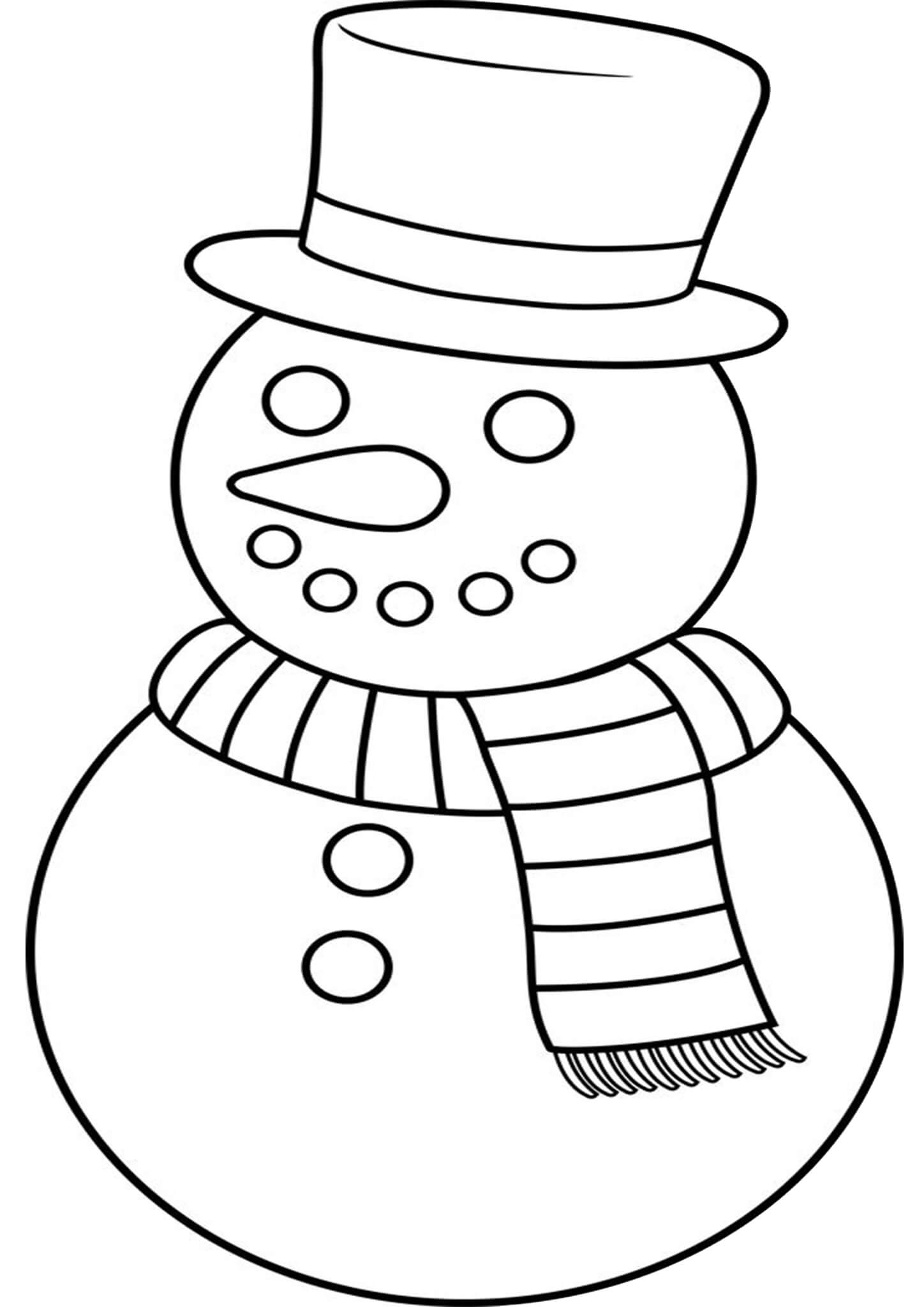 Snowman Printable Coloring Pages Snowman Printable Coloring Pages