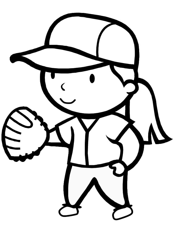 Softball Coloring Pages Free Printable Coloring Pages For Kids