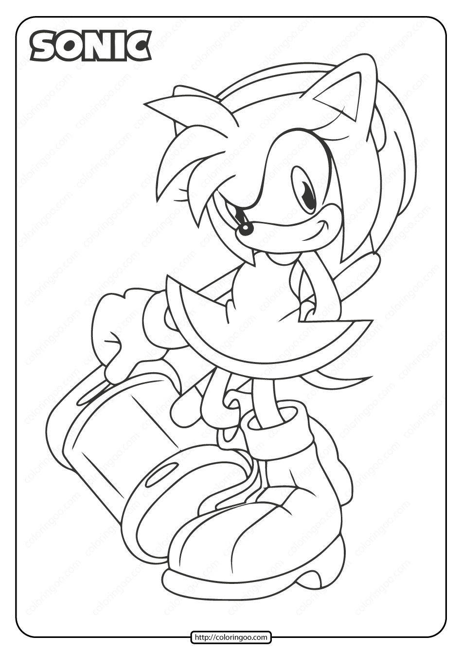 Sonic And Friends Coloring Page Sonic And Friends Coloring Page