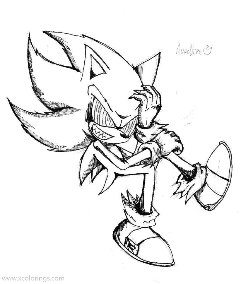 Sonic Exe Free Printable Color Pages Sonic Exe Free Printable Color Pages