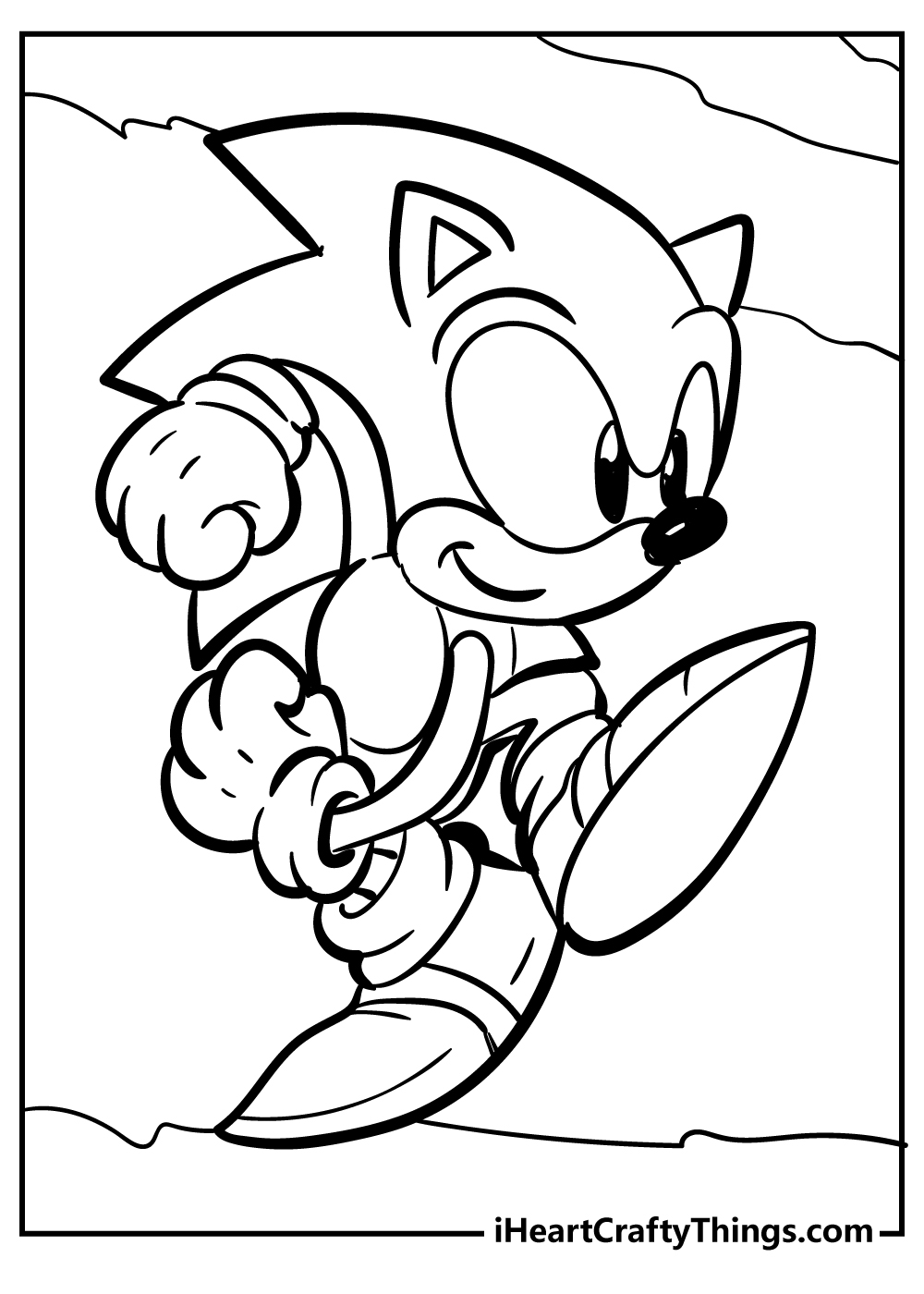 Sonic Hedgehog Coloring Page Sonic Hedgehog Coloring Page