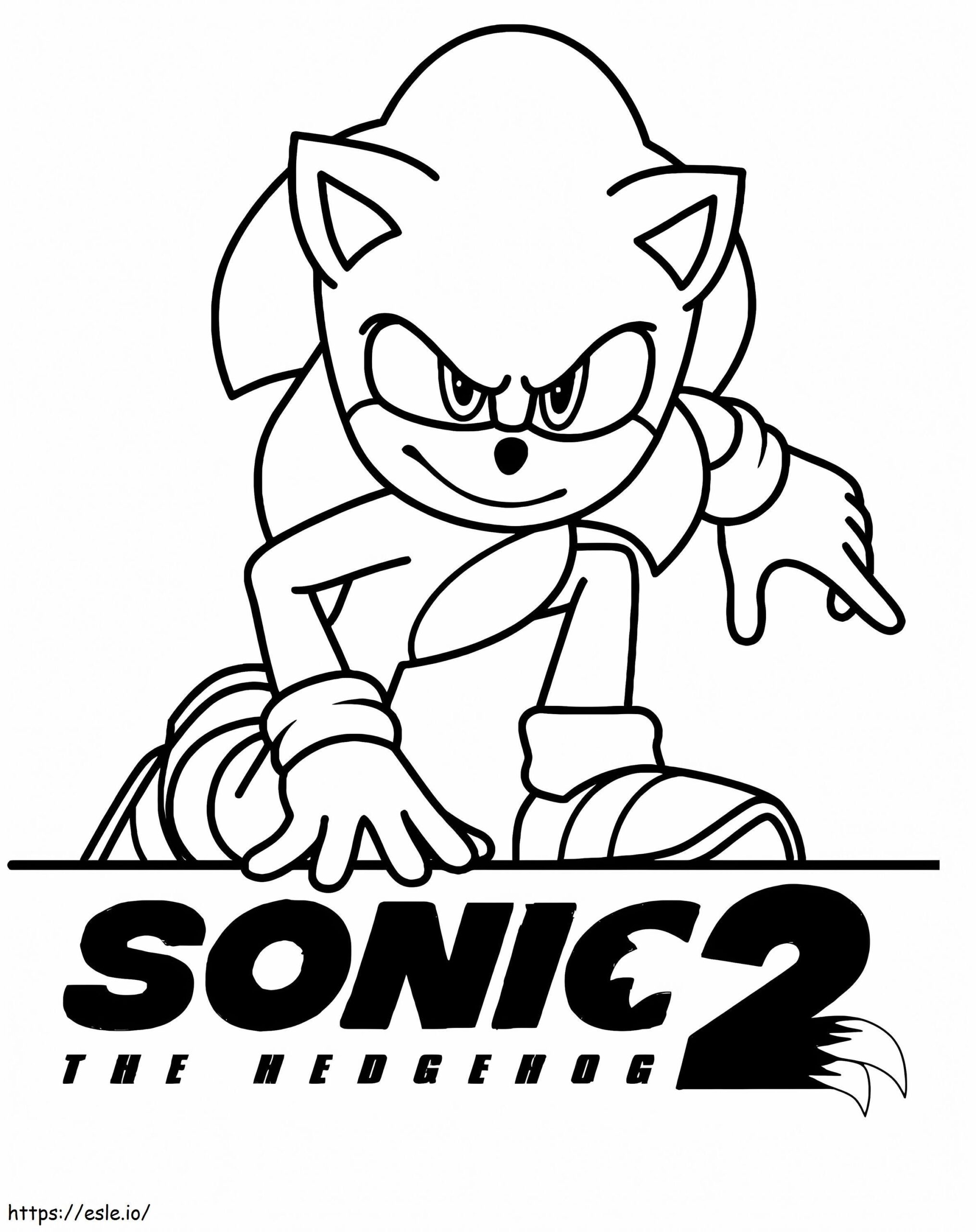 Sonic The Hedgehog 2 Coloring Page Sonic The Hedgehog 2 Coloring Page