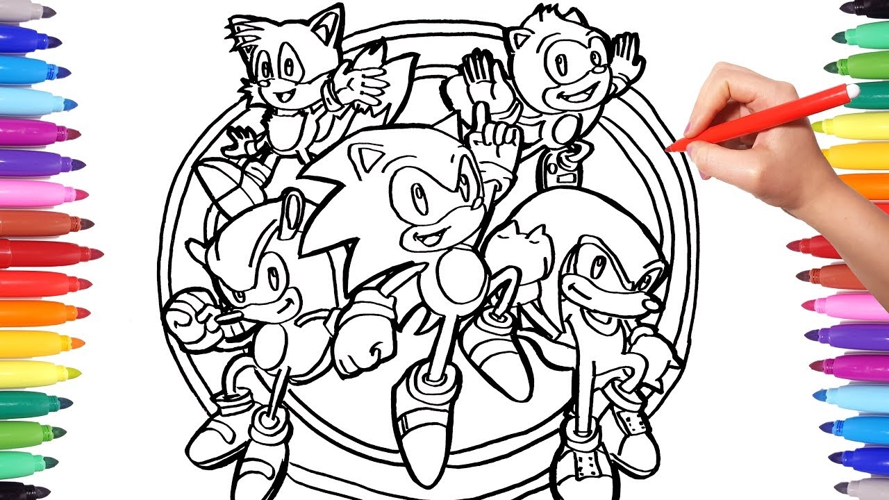Sonic The Hedgehog Coloring Pages Watch How To Draw Sonic And Friends Sonic The Hedgehog Coloring Pages Watch How To Draw Sonic And Friends